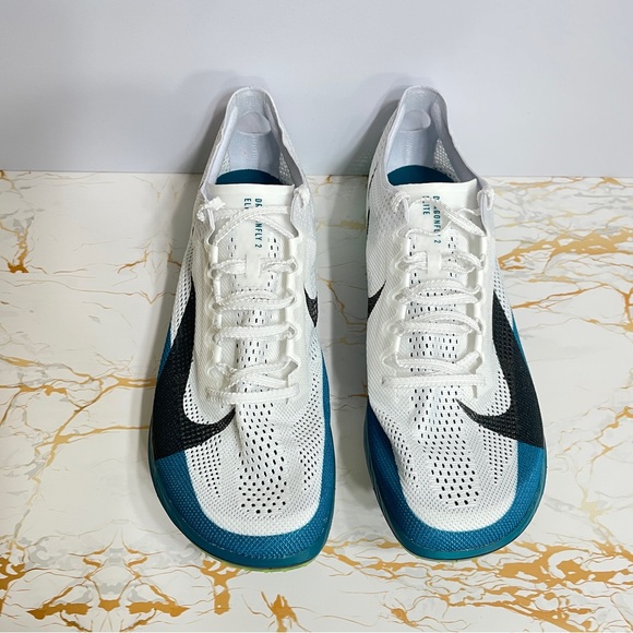 NWOB Nike ZoomX Dragonfly 2 Elite White Spruce Track & Field Spikes FZ9315-102